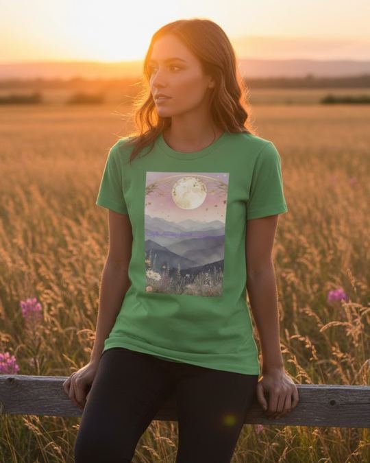 Apparel campaign creative — golden-hour field